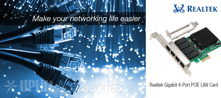 Realtek Gigabit Ethernet LAN Adapter 4-Port (PCI-E)