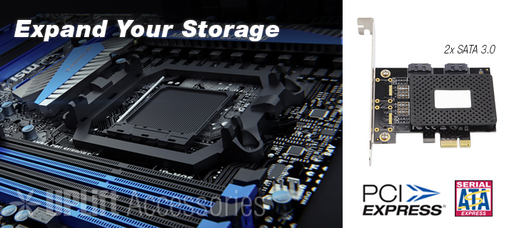 SATA 3.0 2-Port Expansion Card (PCI-E)