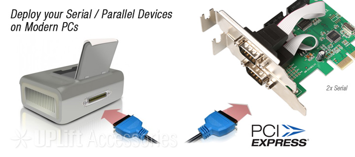 2-Serial Port Expansion Card Low-Profile (PCI-E)