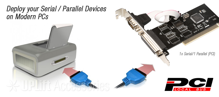 1-Serial / 1-Parallel Port Expansion Card (PCI)