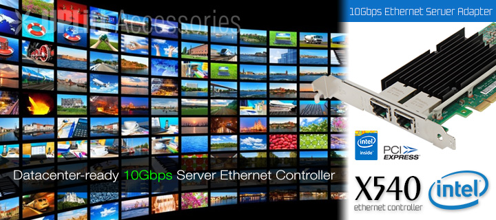10Gbps Intel Converged Server Ethernet Adapter (2 Ports)