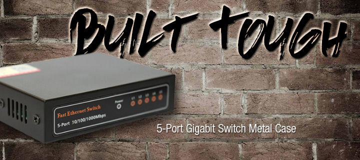 Gigabit Ethernet Switch Metal Case (5-Port)