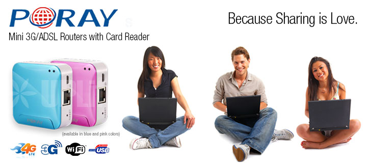 Poray® Mini 3G/DSL Router
