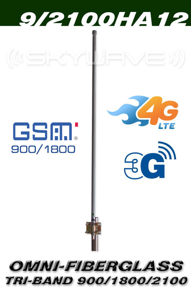 Tri-Band Omni-Fiberglass Antenna